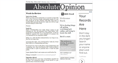 Desktop Screenshot of absoluteopinion.net