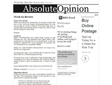 Tablet Screenshot of absoluteopinion.net