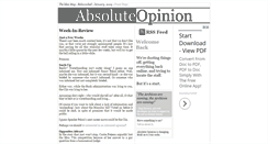 Desktop Screenshot of absoluteopinion.com